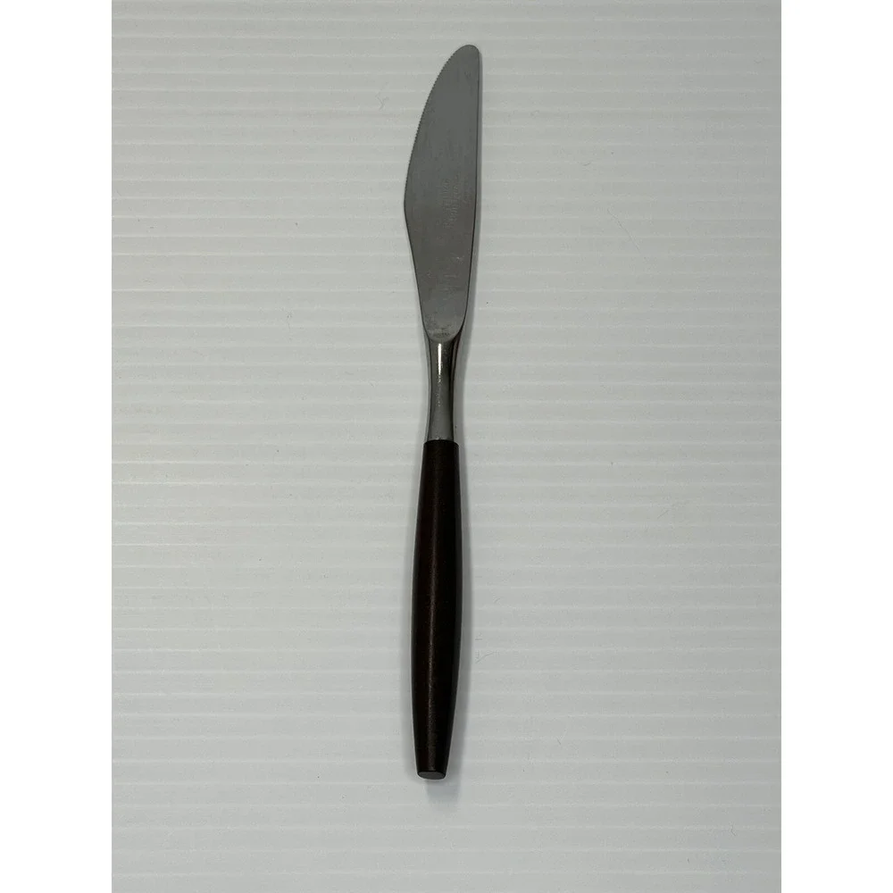 Vintage Hearthside Knives Stainless Flatware Japan Wooden Handle MCM Set of 2